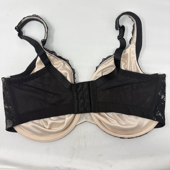NWOT Cacique Full Coverage Bra 38G Black Lace Underwire RN118641 DL11070783 - Picture 2 of 3